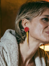 Pendientes Peonia Gold Labiescona