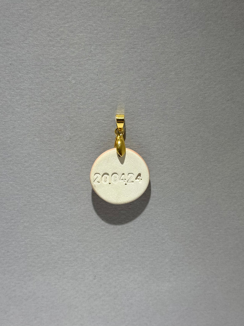 Medallas personalizadas una inicial con cadena