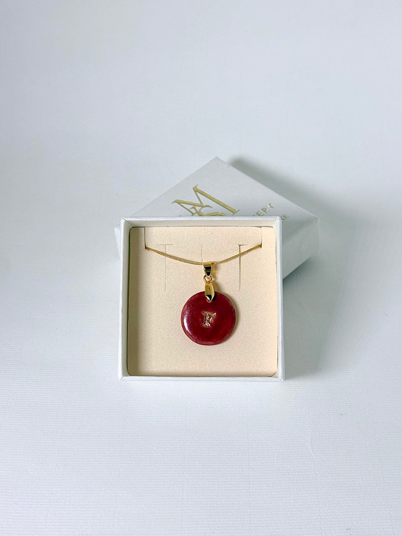 Medallas personalizadas una inicial con cadena