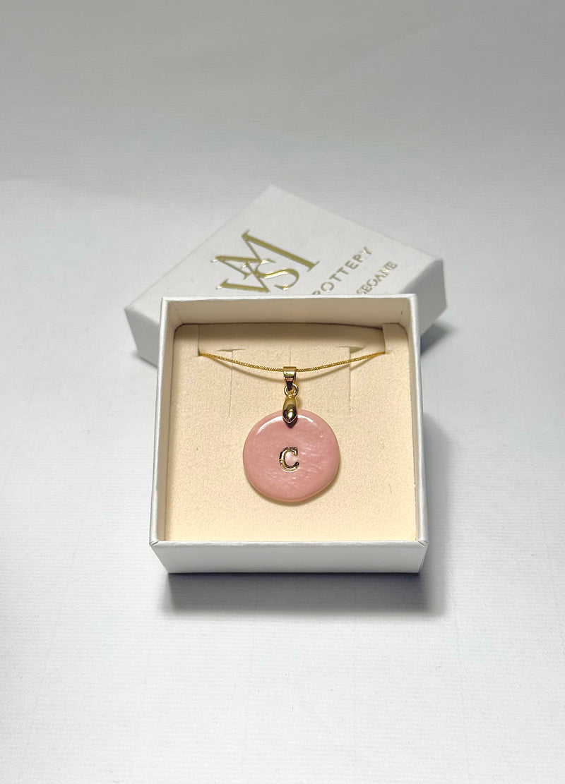 Medallas personalizadas una inicial con cadena