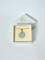 Medallas personalizadas una inicial con cadena