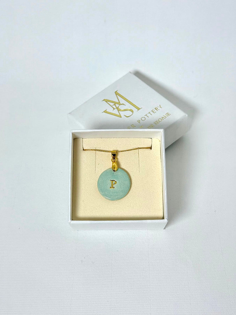 Medallas personalizadas una inicial con cadena