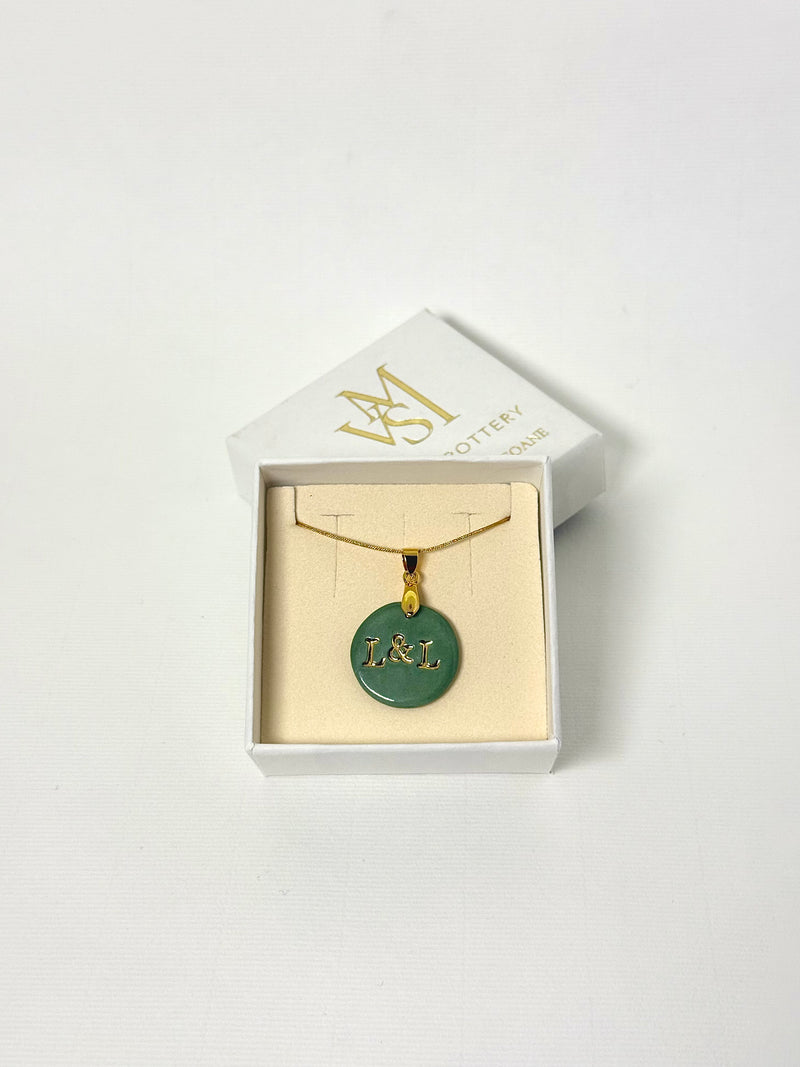 Medallas personalizadas varias iniciales con cadena