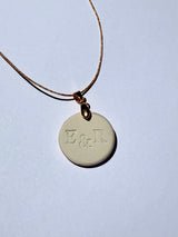 Medallas personalizadas varias iniciales con cadena