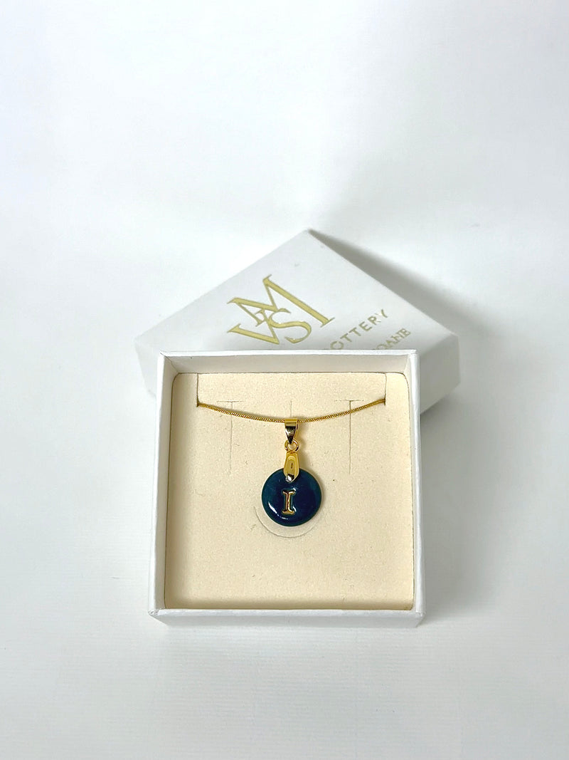 Medallas personalizadas una inicial con cadena