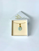 Medallas personalizadas una inicial con cadena