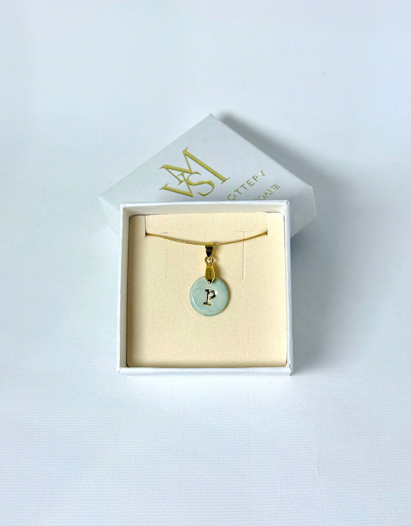 Medallas personalizadas una inicial con cadena