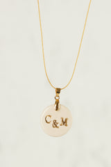 Medallas personalizadas varias iniciales con cadena