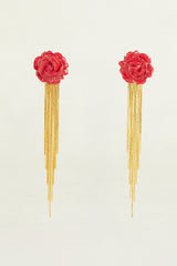 Pendientes Rosita Gold con flecos