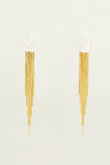 Pendientes Rosita Gold con flecos