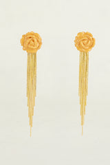 Pendientes Rosita Gold con flecos