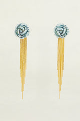 Pendientes Rosita Gold con flecos