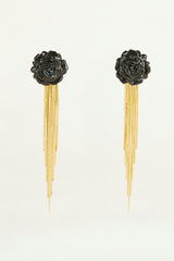 Pendientes Rosita Gold con flecos