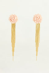 Pendientes Rosita Gold con flecos