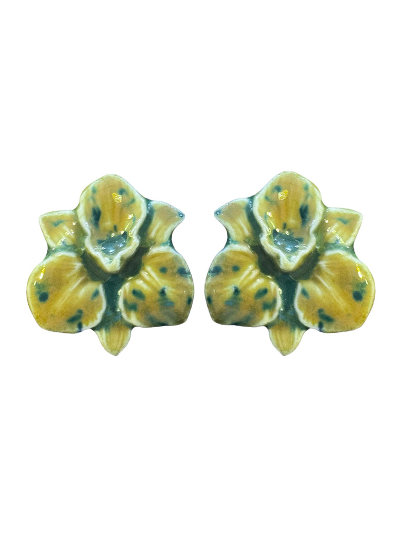 Mini Orchid Earrings