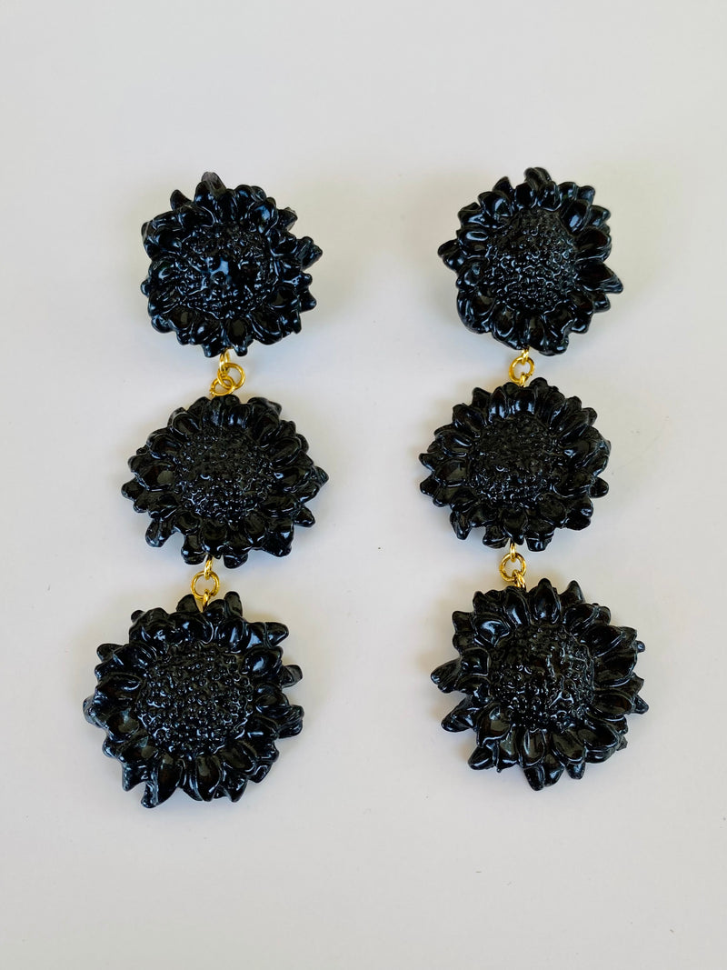 Pendientes Sunflower Triple