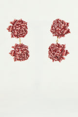 Pendientes Peonia Doble