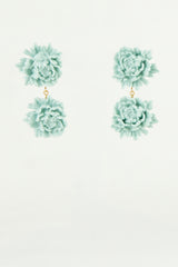 Pendientes Peonia Doble