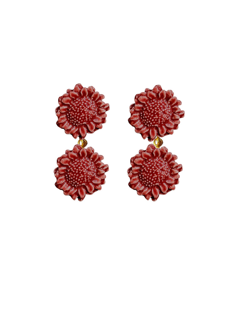 Pendientes Sunflower Doble