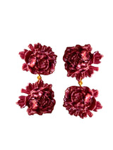 Pendientes Peonia Doble