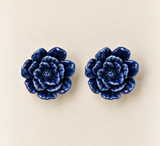 Pendientes Rosa de Jardín for Redondo Brand M - Azul