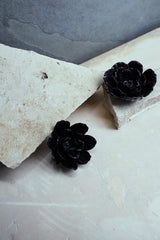 Pendientes Rosa de Jardín for Redondo Brand M - Negro