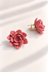 Pendientes Rosa de Jardín for Redondo Brand M - Rosa
