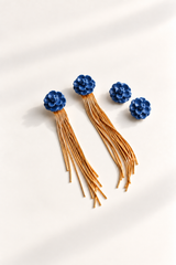 Pendientes Rosa de Jardín for Redondo Brand S - Azul