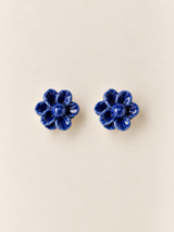 Pendientes Rosa de Jardín for Redondo Brand S - Azul