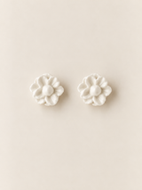 Pendientes Rosa de Jardín for Redondo Brand S - Blanco