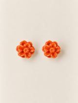 Pendientes Rosa de Jardín for Redondo Brand S - Naranja