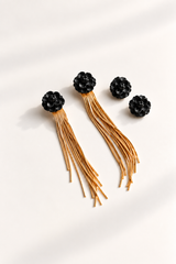 Pendientes Rosa de Jardín for Redondo Brand S - Negro