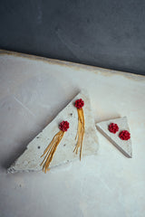 Pendientes Rosa de Jardín for Redondo Brand S - Rojo
