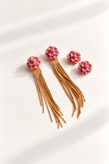 Pendientes Rosa de Jardín for Redondo Brand S - Rosa