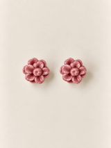 Pendientes Rosa de Jardín for Redondo Brand S - Rosa