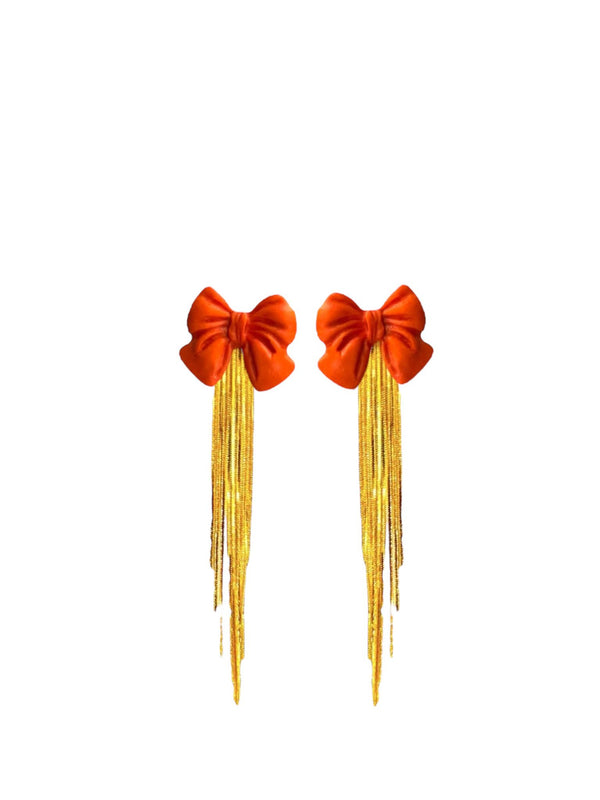 Pendientes Preppy Gold Ribon