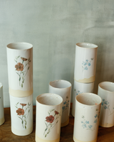 Jarrón para flores de cerámica artesanal